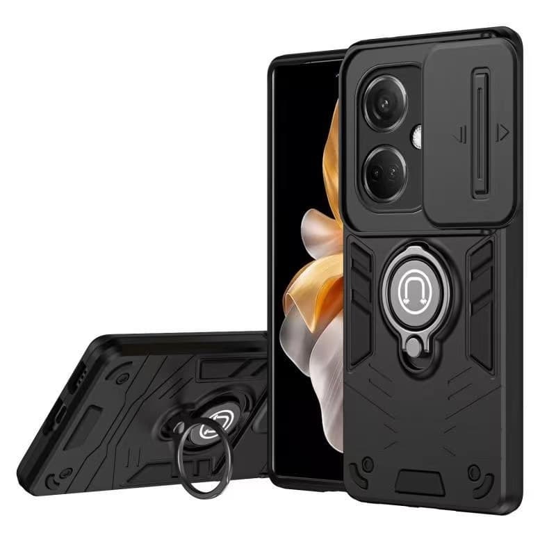 Ring เคสสไลด์กล้อง Case Oppo A6T A6 A6X F31 A6Pro A5I A5 A5X A5Pro A3 A3X Reno11F กันกระแทก เคสขาตั้ง แม่เหล็ก รูปที่ 1