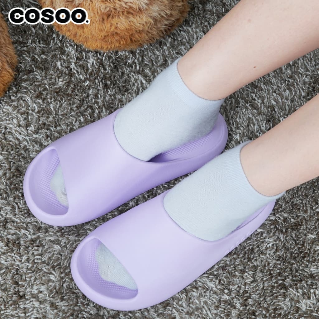 COSOO รองเท้า รองเท้าแตะ พื้นหนา กันลื่น ระบายอากาศได้ดี นุ่มสบายเท้า ใช้ได้ทั้งผู้ชาย ผู้หญิง รุ่น CS-L04 รูปที่ 3