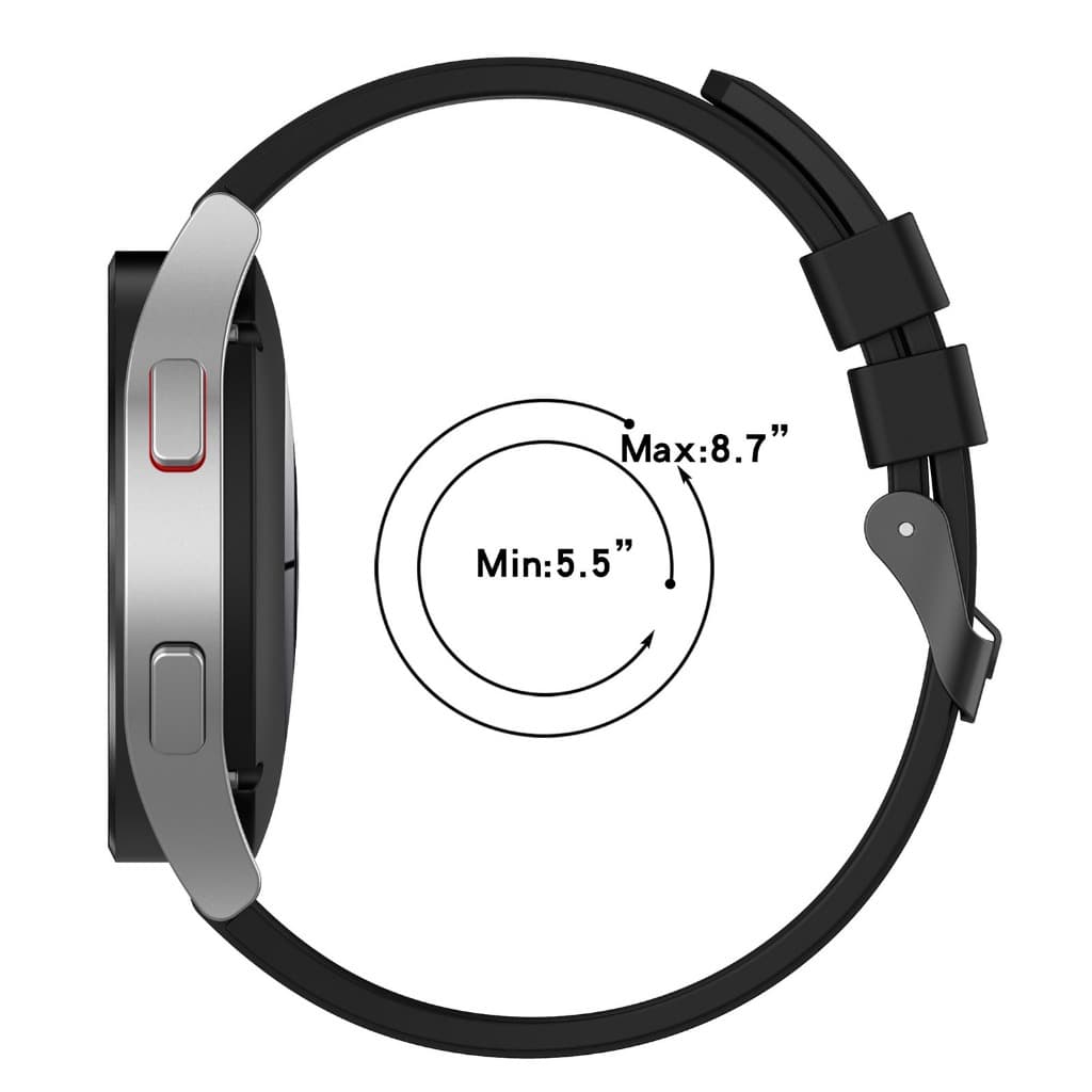 สายนาฬิกาXiaomi watch s1 s1pro s1active s2 s3 s4 s4 sprot redmi watch5 lite 5active ชิลิโคนล้อคดำ รูปที่ 5
