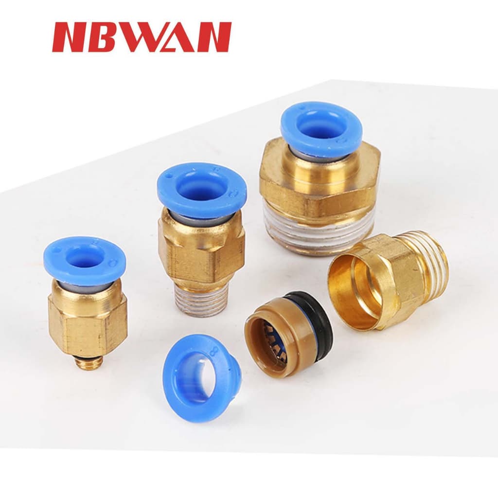 NBWAN ข้อต่อลมเกลียวนอก ขนาด 6-12 mm. 01-04 รูปที่ 5