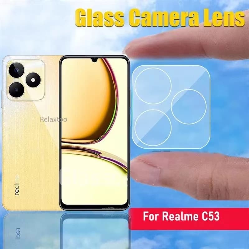 ฟิล์มกระจกกันรอย เลนส์กล้อง เต็มเลนส์ Oppo Realme C55 C53 C51 Note50 Note70 Note80 รูปที่ 2