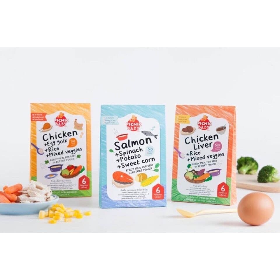 ส่งด่วนทันทีตัดรอบ5โมง Picnic baby อาหารบดเด็ก 6 เดือน อาหารเด็ก ข้าวตุ๋น พร้อมทาน รูปที่ 6
