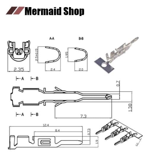 MX3.0 ปลั๊ก 2-24 ช่อง PCI-E Connector Terminal Crimp Pin Plug 5557 รูปที่ 5