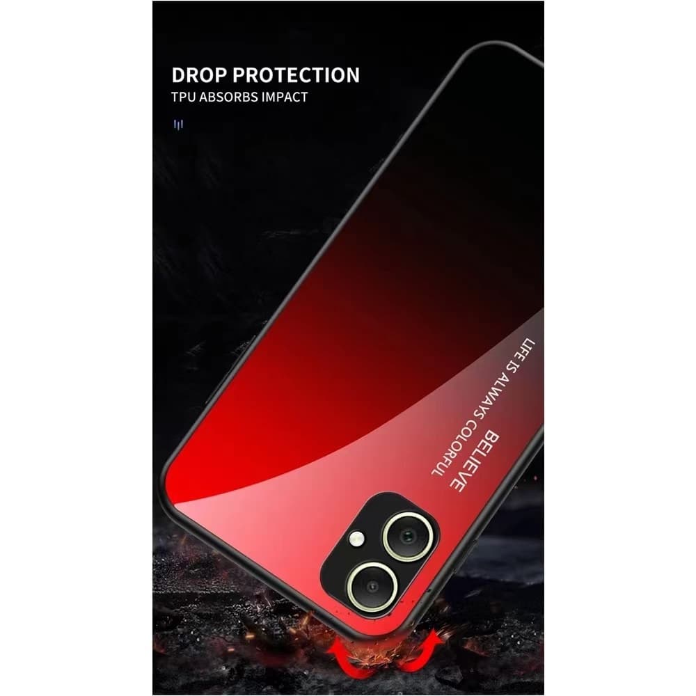 เคสกระจกทูโทน Samsung A05 ใช้สำหรับ Samsung A05 5G เคสกระจกสองสี กันกระแทก ซัมซุงA05 รูปที่ 8