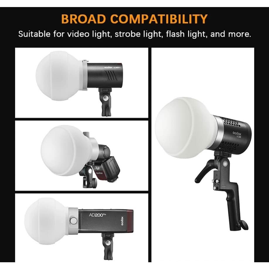 GODOX ML-CS1625/ML-CD15เต็นท์แบบนิ่ม3อะแดปเตอร์สำหรับถ่ายภาพแสงแฟลชสตูดิโอถ่ายภาพบุคคลสตรีมสด รูปที่ 3