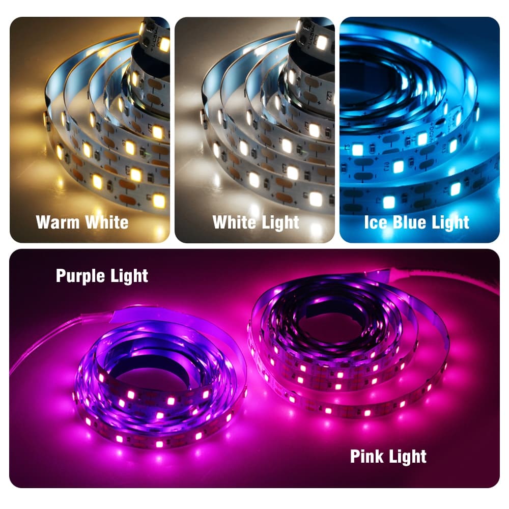 USB หลายสี ไฟเส้น LED 2835 5V นำไฟตกแต่ง ไฟปีใหม่ ไฟเส้นสายยาว ไฟติดห้อง ยืดหยุ่น เปลี่ยนฟรี มี 9 สี ให้เหลือก 5M/ 10M รูปที่ 4