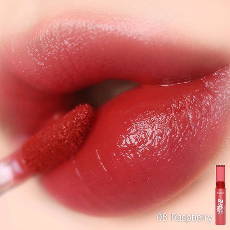SASI sugar rush! lip tint 3g ศศิ ซูการ์ รัช ลิป ทิน แท้ 100% หลอดพลาสติกสีแดง รุ่นเก่าและรุ่นใหม่ รูปที่ 8