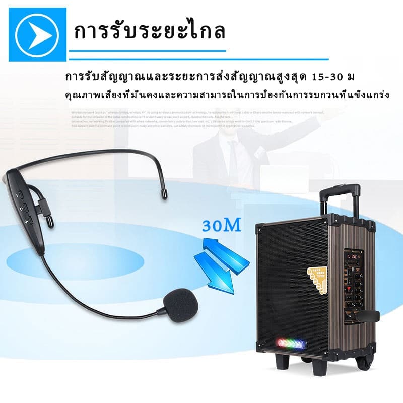 ฟรีค่าส่ง ไมค์คาดหัว สำหรับลำโพงช่วยสอน ไมค์ ไมโครโฟนคาดศรีษะ ไมโครโฟนคล้องหู ไมค์ช่วยสอน รูปที่ 5