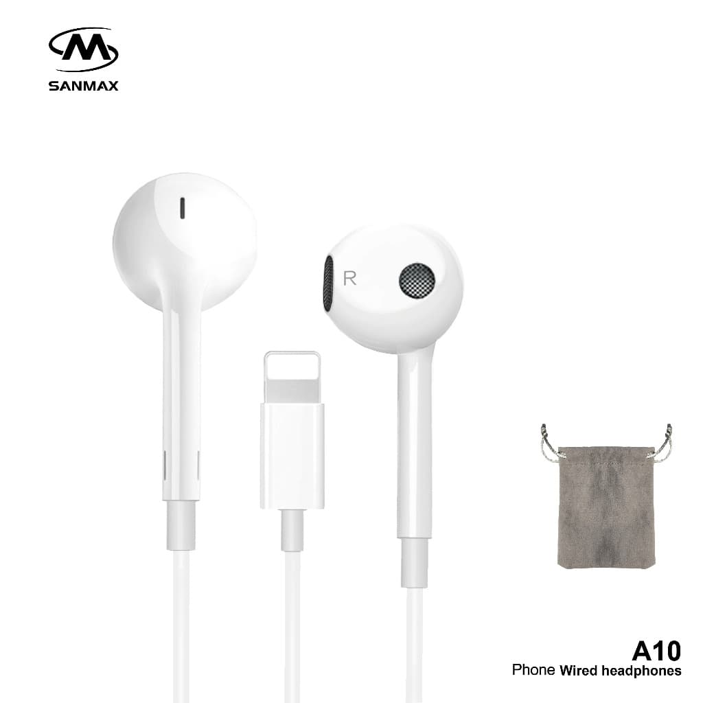SANMAX หูฟัง kingkong A10 หูฟังอินเอียร์ ไมโครโฟนในตัว เสียงดี อินเตอร์เฟซ 3.5mm typec ฟซสายฟ้า สำหรับ phone Android รูปที่ 3