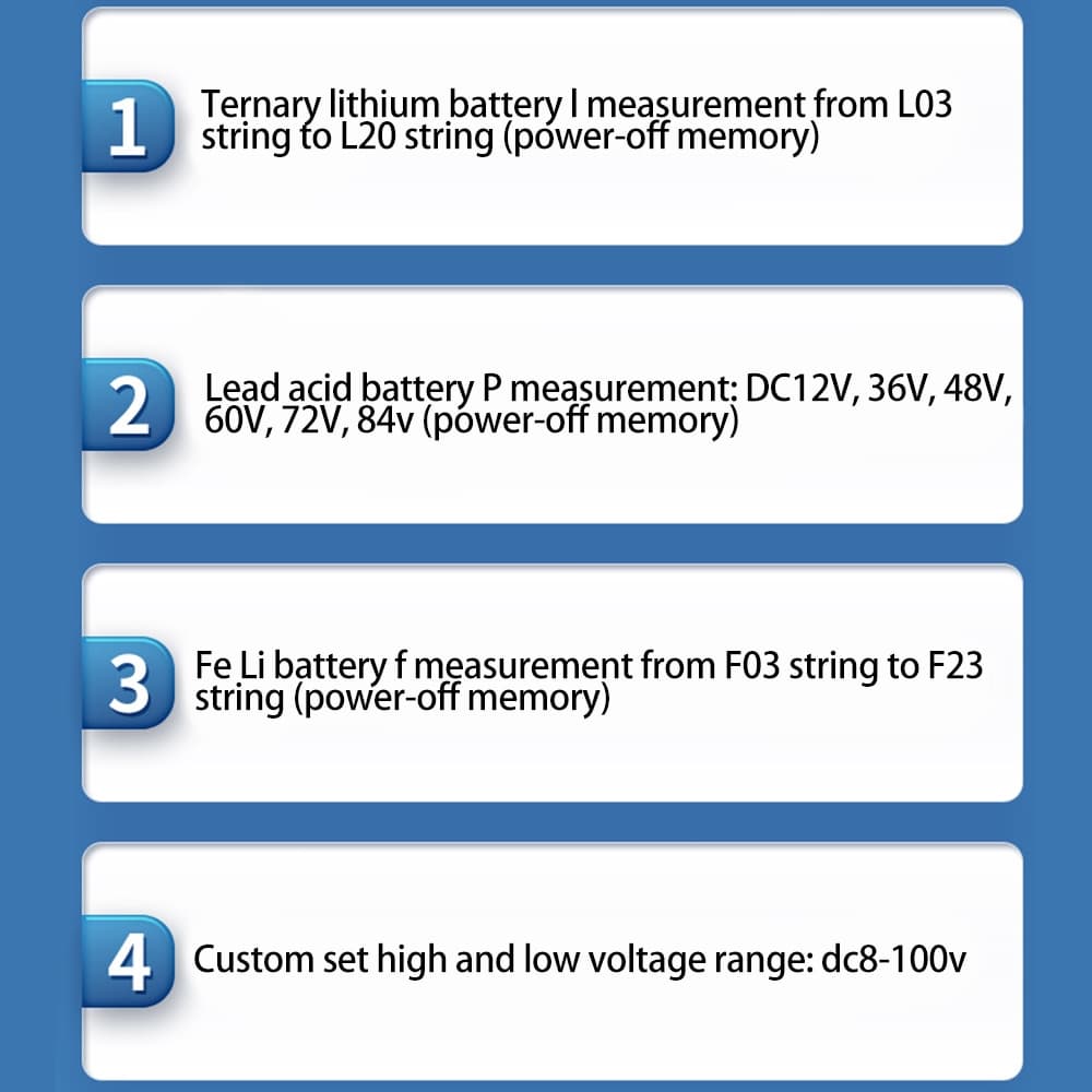 Pcbfun 6133A มิเตอร์ไฟฟ้าดิจิตอล DC8-100V LCD โวลต์มิเตอร์จอแสดงผล LCD พร้อมสายเคเบิล รูปที่ 7