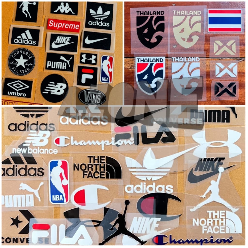 ​ 10 แถม 1 ตัวรีดติดเสื้อผ้า ลายแบรนด์กีฬา ระบุขนาดไว้ที่รูปสินค้า รูปที่ 9