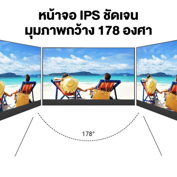จอภาพแบบพกพา PORTABLE MONITOR 15.6นิ้ว 1080P IPS แบบพกพาลำโพงคู่ในตัวรองรับการใช้งานกับคอมพิวเตอร์แล็ปท็ เชื่อมต่อกับคอน รูปที่ 9