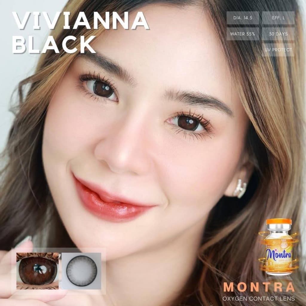 คอนแทคเลนส์Vivianna Brown / Gray / Black ขนาดบิ๊กอาย รูปที่ 8