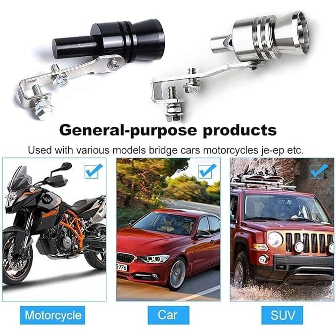 ตัวแปลงเสียงท่อรถยนต์ หวีดเทอร์โบ อุปกรณ์ติดท่อไอเสียแต่งเสียงเทอร์โบ Car Exhaust Pipe Sounder สำหรับท่อไอเสีย รูปที่ 3