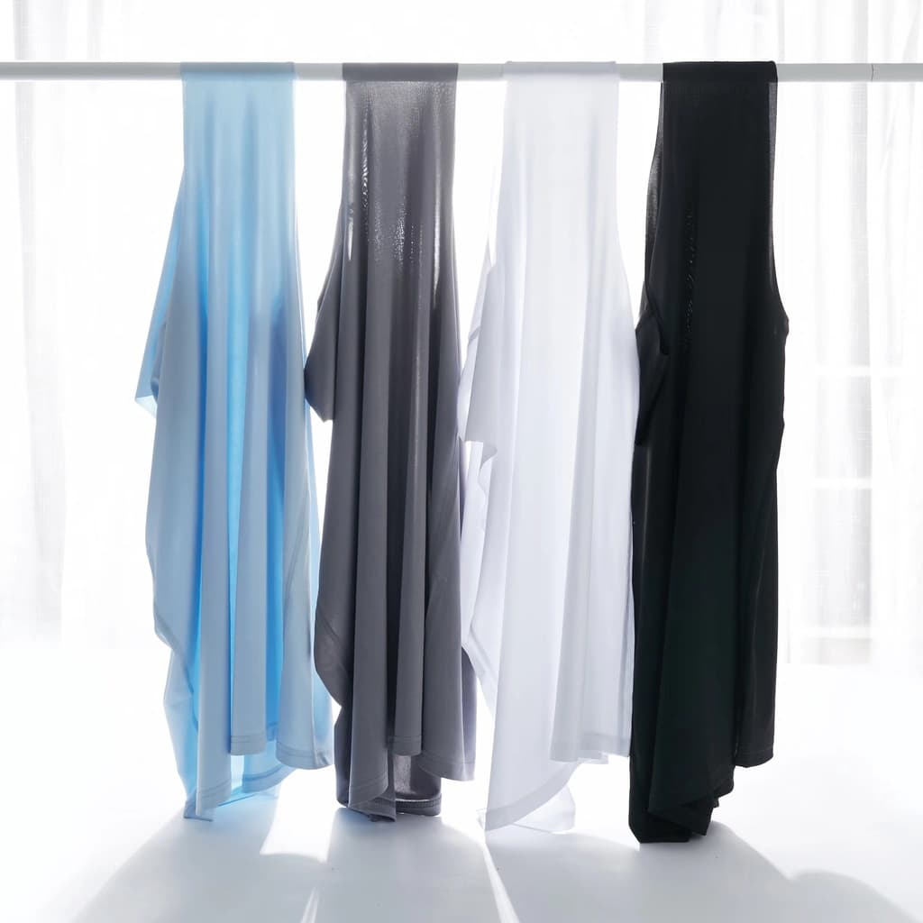 เสื้อกล้ามชาย เสื้อแขนกุดชาย คอวี จากไทย ระบายอากาศ ไร้ขอบ V Neck Sleeveless shirt ผ้าลื่น บางเบา8922 รูปที่ 5