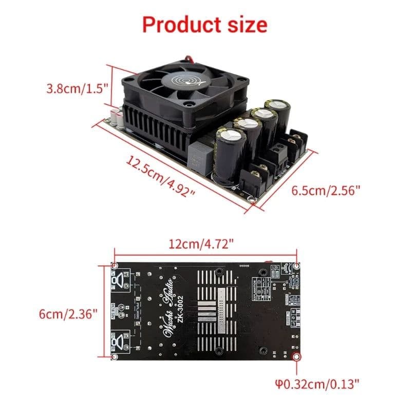 ของแท้ ZK-3002 TPA3255 บอร์ดขับซับวูฟเฟอร์ รับประกันของแท้จาก Wuzhi audio รูปที่ 8
