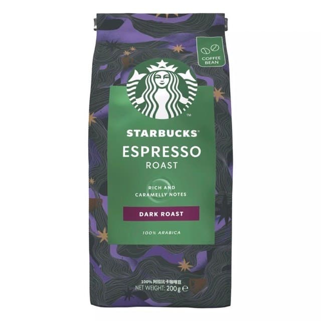 **ถุงตั้ง**Starbucks Espresso Dark Roast Whole bean coffee กาแฟสตาร์บัคคั่วหอม รสเอสเพรซโซ่ ดาร์ก ขนาด 200 กรัม รูปที่ 2