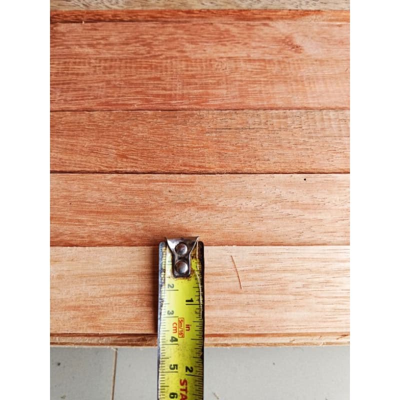 ไม้ระแนง มัดละ 10 แผ่น ไม้DIY ไม้เนื้อแข็ง ลายสวย ยาว 40cm 70 cm 80 cm 100 cm กว้าง 3.5 cm หนา 1 cm รูปที่ 7