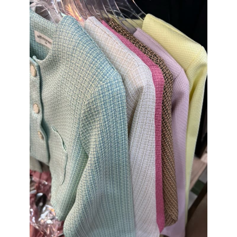 Crop Tweedเสื้อคลุมทวิต รูปที่ 4