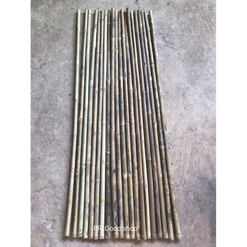 ด้ามไม้ไผ่ยาว 110 เซนติเมตร กว้ง1.5-2.2 #ด้ามไม้กวาด แบบสีธรรมชาติ,แบบลงแชล็ค รูปที่ 4