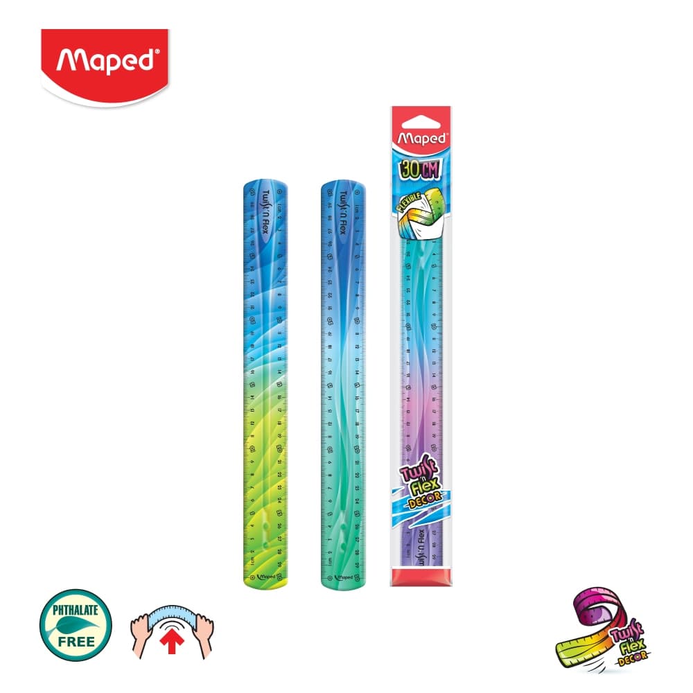 Maped ไม้บรรทัด 30 ซม. TWIST DECOR รหัส TC/279315 รูปที่ 2