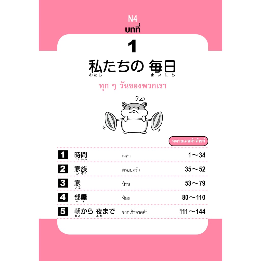 1,500 ศัพท์ JLPT N4 รูปที่ 5