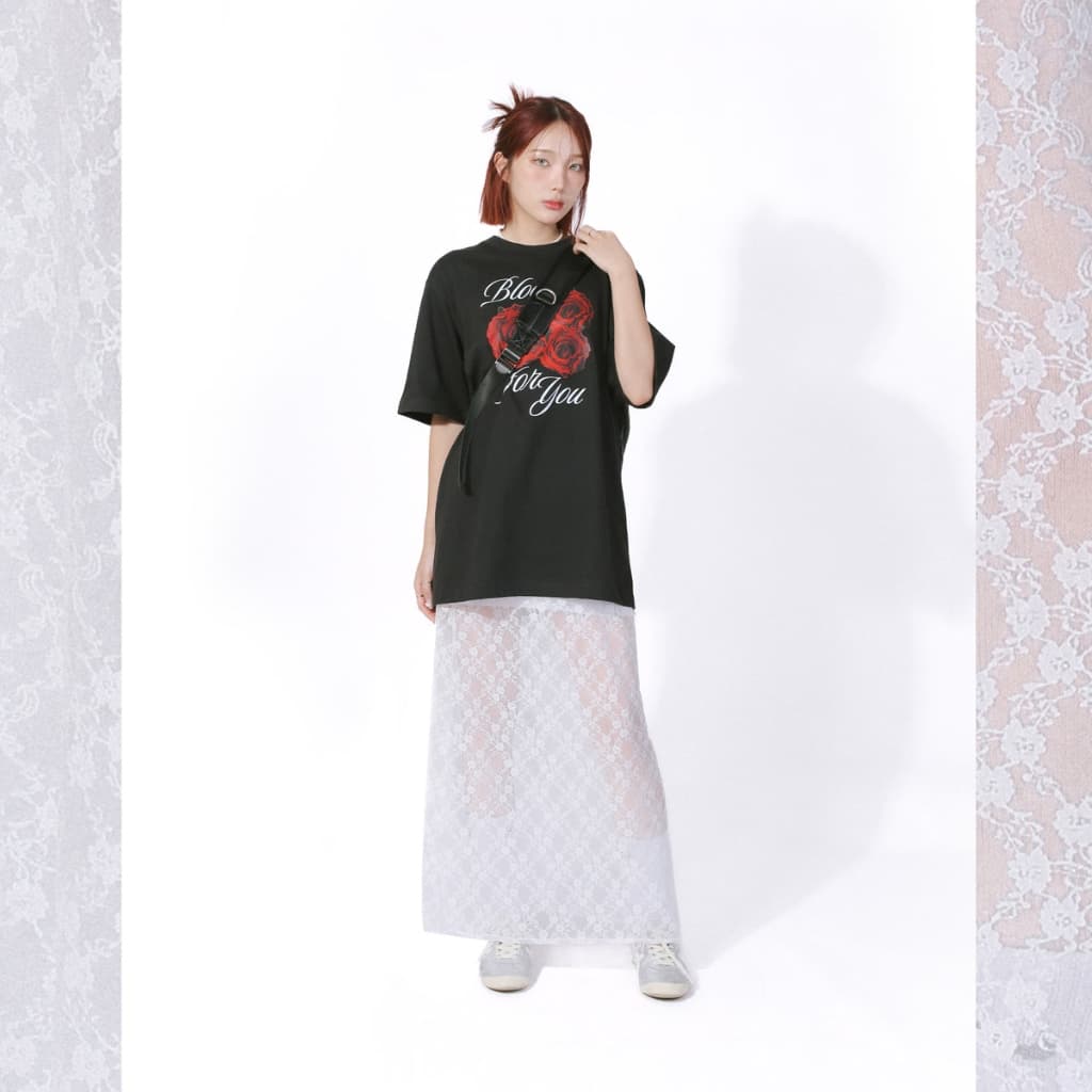 kome.offi กระโปรงยาวลูกไม้ รุ่น Kiera skirt รูปที่ 2