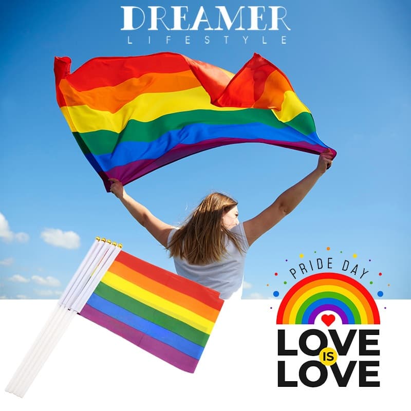 Dreamer ธง หลากหลายทางเพศ LGBT ขนาด lgbt flag ธงสีรุ้ง รูปที่ 3