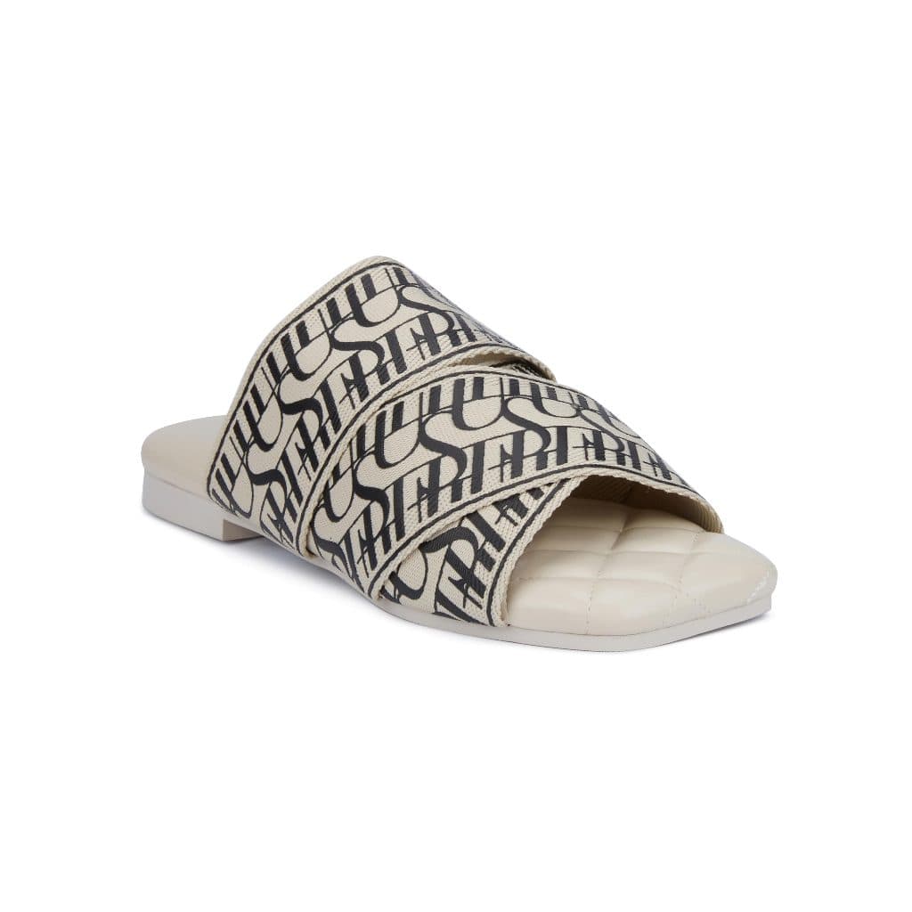 SHU PALETTE SOFT SIGNET ON CANVAS SANDALS รองเท้าแตะ รูปที่ 6