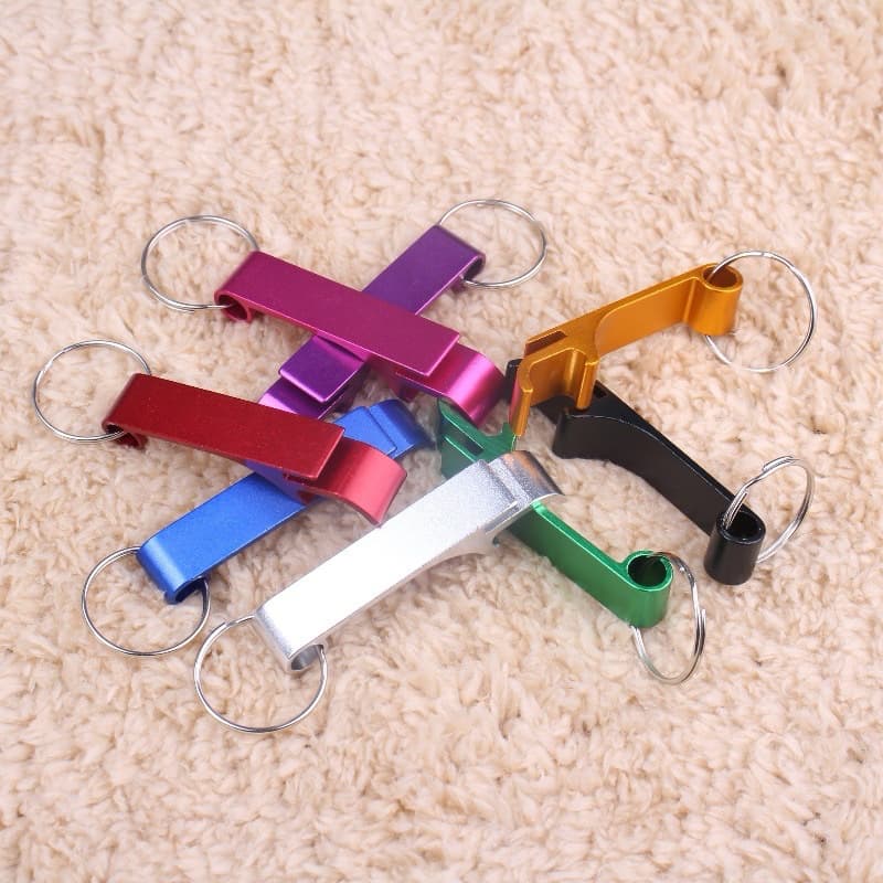 4 in 1 ที่เปิดขวดเบียร์ แบบพกพา / ที่เปิดขวด อลูมิเนียมอัลลอยด์ ขนาดเล็ก ครัว / อุปกรณ์งานเลี้ยงวันเกิด รูปที่ 6