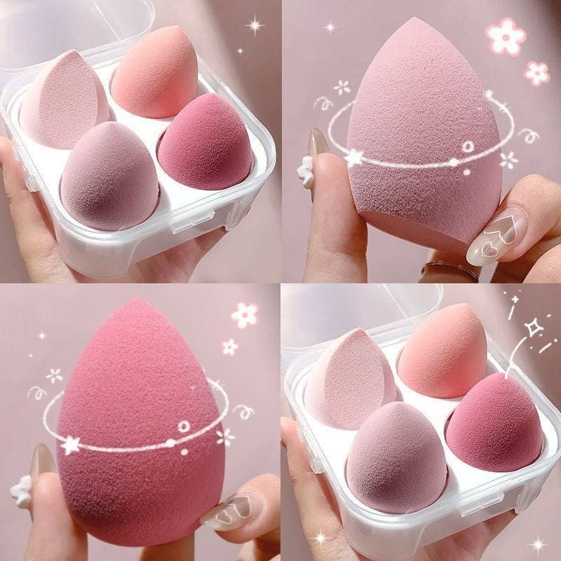 ฟองน้ําแต่งหน้าเกลี่ยรองพื้น 1กล่อง/4ชิ้น ฟองน้ำไข่ ฟองน้ำแต่งหน้า ฟองน้ำเกลี่ยรองพื้น นุ่มพิเศษ รูปที่ 3