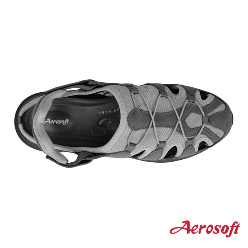 Aerosoft รองเท้าผ้าใบรัดส้น เดินป่า ผู้ชาย ผู้หญิง เพื่อสุขภาพ ผ้าใบสีดำ รุ่น SN7907 รูปที่ 6