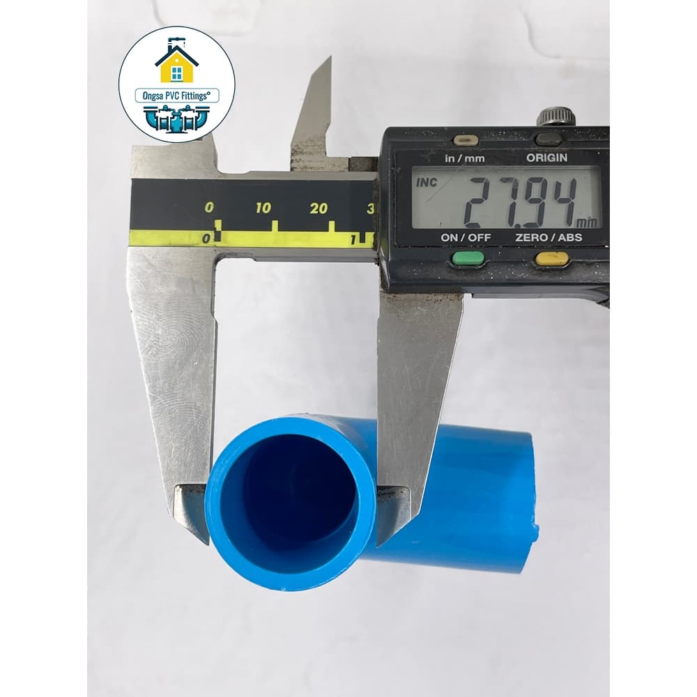 ข้องอ 90 องศา ขนาด 1/2 นิ้ว หรือ 4 หุน ข้องอหนา ใช้สวมท่อ PVC ฟ้า มาตรฐานทั่วไป รูปที่ 4