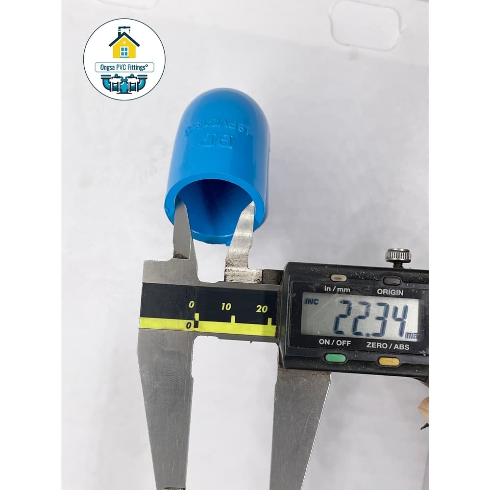 ข้องอ 90 องศา ขนาด 1/2 นิ้ว หรือ 4 หุน ข้องอหนา ใช้สวมท่อ PVC ฟ้า มาตรฐานทั่วไป รูปที่ 5