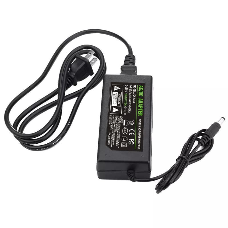 อะแดปเตอร์ 12โวล์ท5แอมป์ AC / DC Adapter 12V 5A หม้อแปลง อะแดปเตอร์จ่ายไฟฟ้า สายยาว 1 เมตร ขนาด5.5mm*2.5mm รูปที่ 8