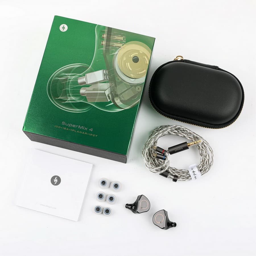SIMGOT SuperMix 4 หูฟัง 4 ไดรเวอร์ 1DD+1BA+1Planar+1PZT พร้อมสาย OFC ชุบเงิน ประกันศูนย์ไทย รูปที่ 9