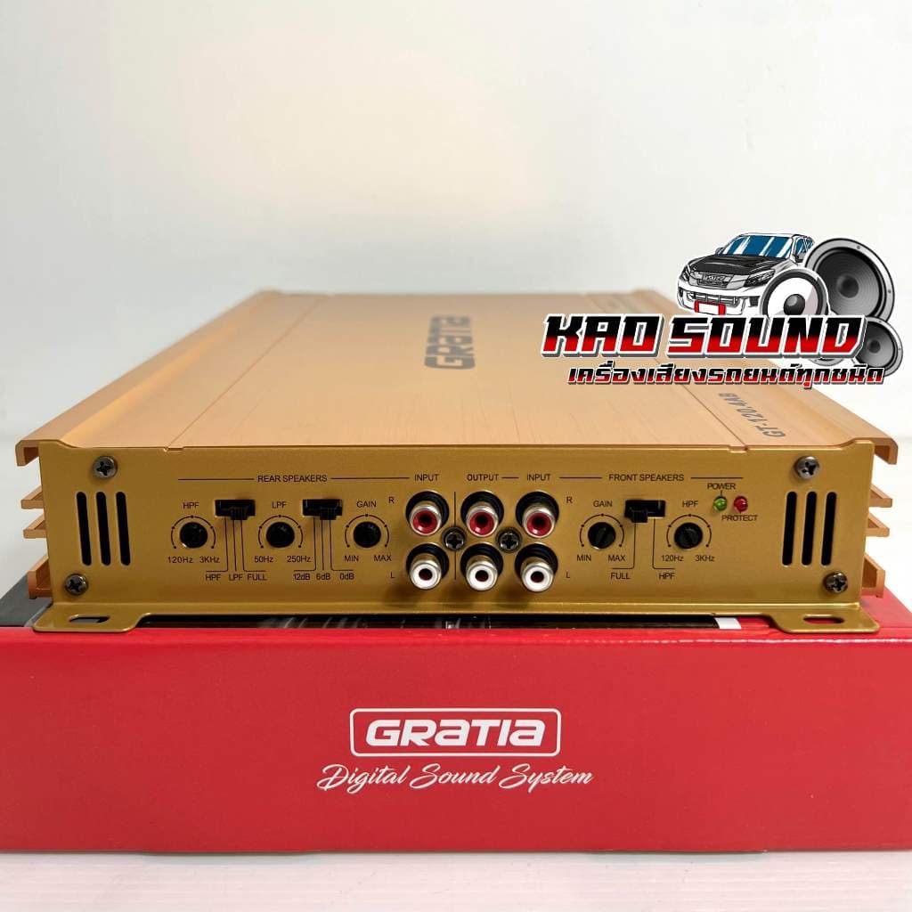 GRATIA เพาเวอร์แอมป์ ขับกลาง แบรนด์ดัง รุ่น GT-120.4AB เพาเวอร์ คลาสAB 4ชาแนล กำลังขับ3000วัตต์ ขับกลางแหลมได้16ดอกสบายๆ รูปที่ 5
