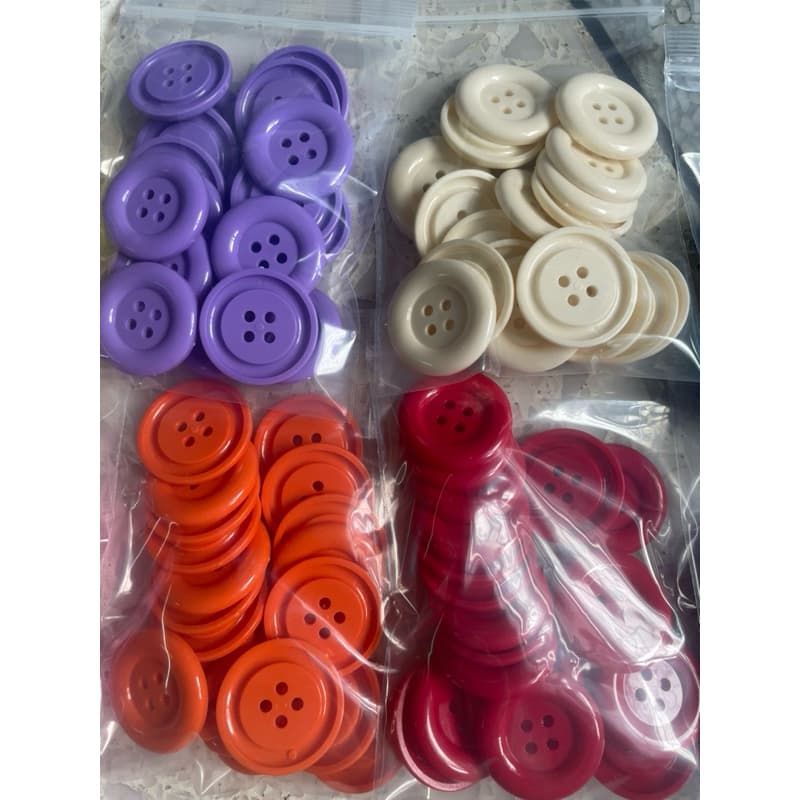 กระดุม 3.5 ซ.ม. กระดุมจุ่ม มี 10 สี กระดุมพลาสติก กระดุมเม็ดเล็กเหมาะกับทำงานฝีมือ งานประดิษฐ์ งาน DIY รูปที่ 5