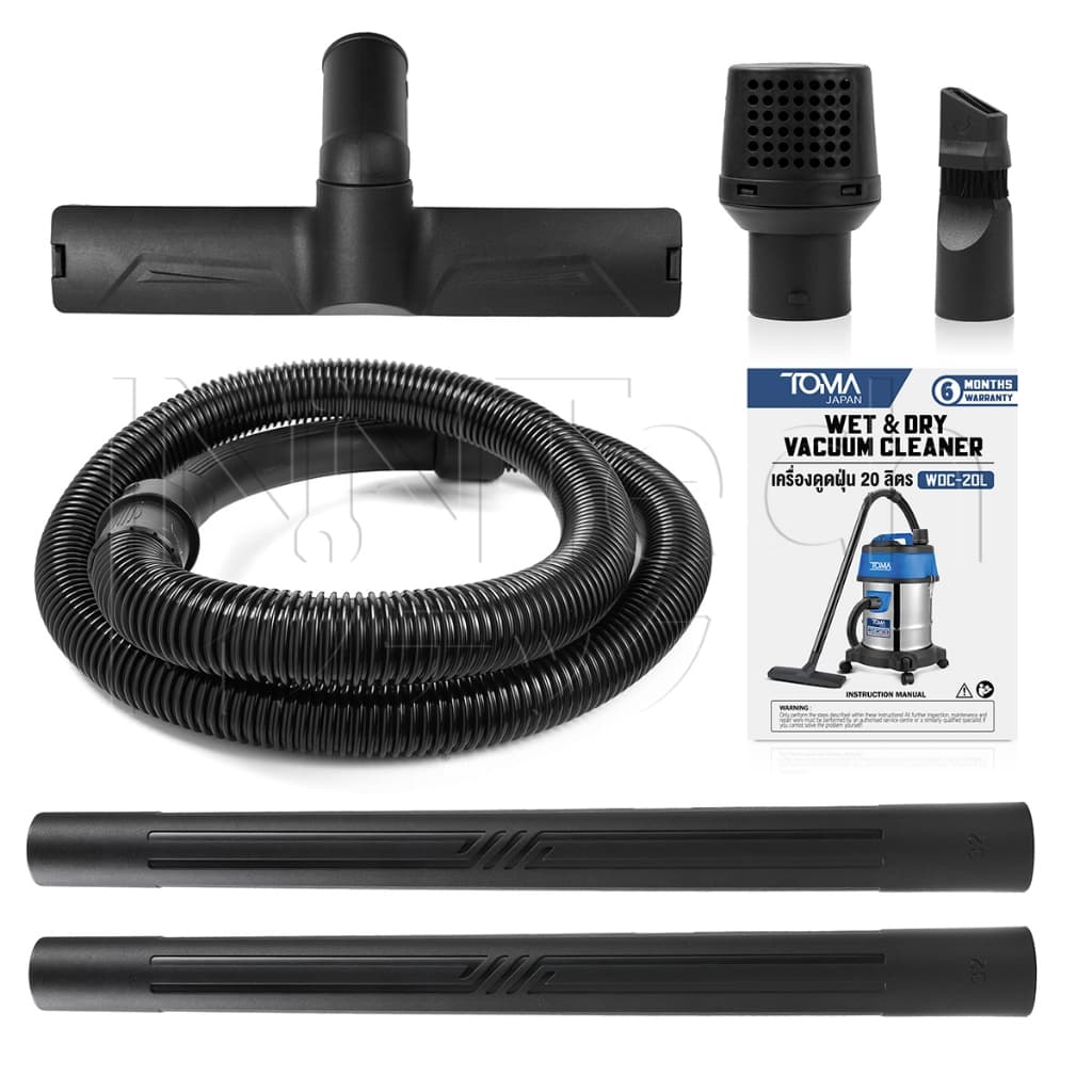 TOMA JAPAN เครื่องดูดฝุ่น 20 ลิตร 1,800 วัตต์ Wet & Dry Vacuum Cleaner รุ่น WDC-20L ถังสแตนเลส ดูดเปียก ดูดแห้ง รูปที่ 7
