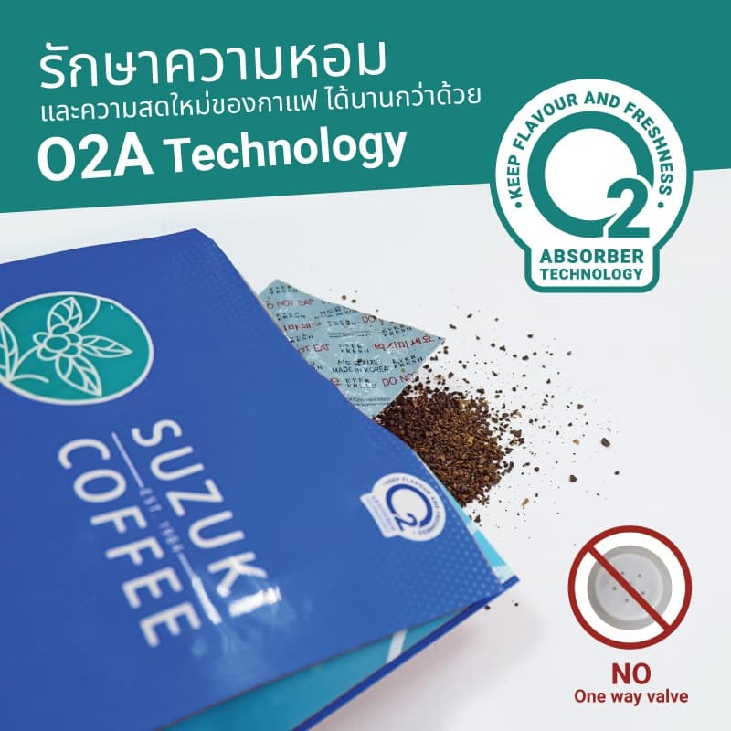 คั่วเข้ม Premium Blend กาแฟคั่วบด SUZUKI COFFEE รูปที่ 3
