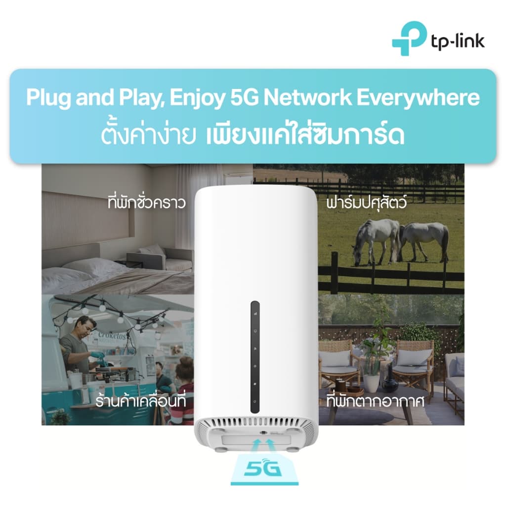 ขายดีมากเร้าเตอร์ใส่ซิม 5GTP-LINK 5G AX1800 Wireless Dual-Band Wi-Fi 6 Gigabit Router รูปที่ 5