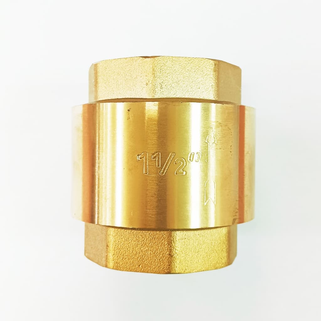 เช็ควาล์วทองเหลือง สปริง แบบแนวตั้ง 1.1/2" - 3" Brass Spring Check Valve "TMOK" รูปที่ 2