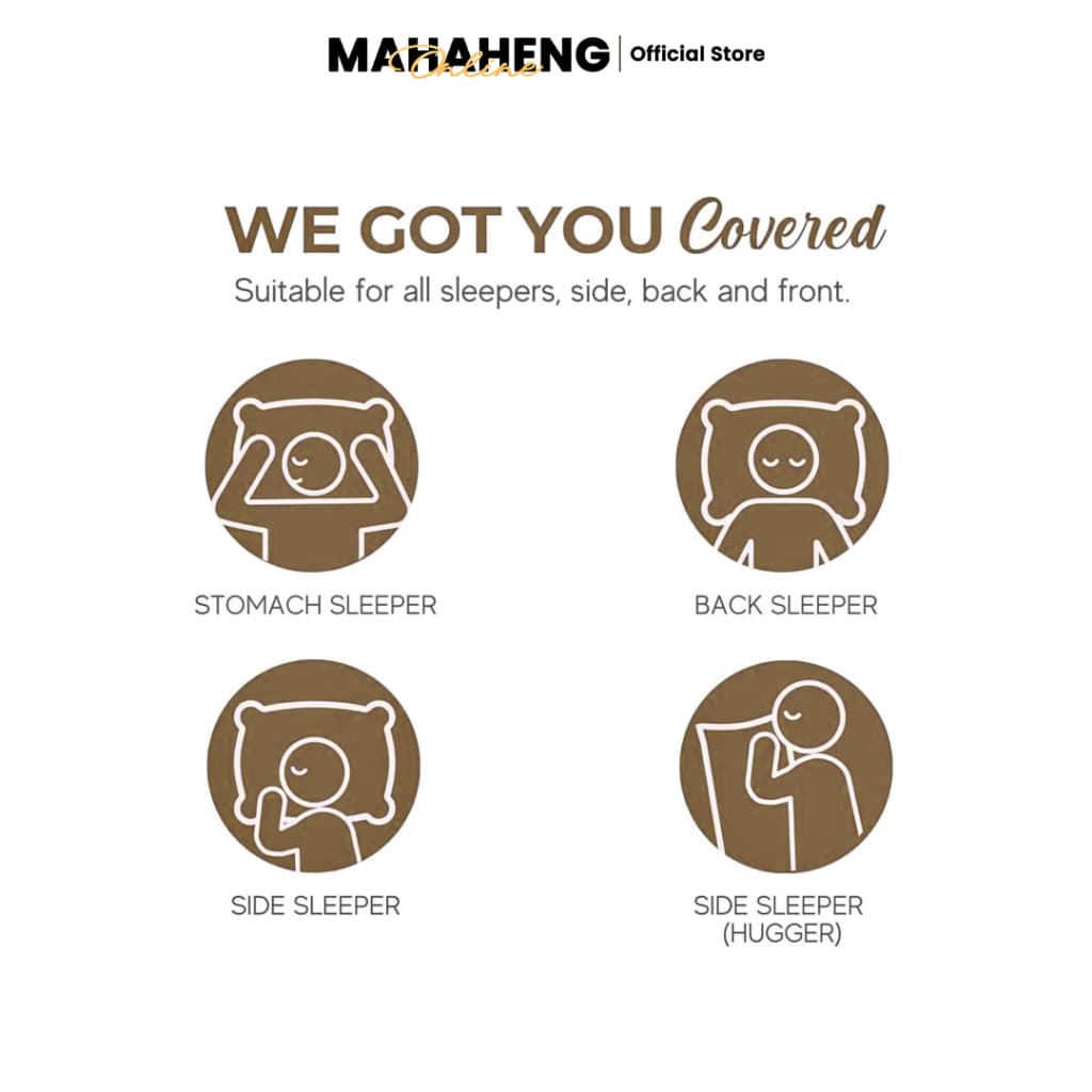 MAHAHENG ปลอกหมอนหนุนขนาดใหญ่ มาตรฐาน ลายริ้วซาติน ใช้ได้กับหมอนทั่วไปและหมอนโรงแรม รูปที่ 7