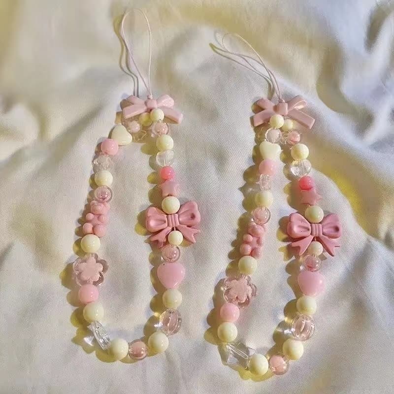 สร้อยข้อมือเคสโทรศัพท์มือถือ สวยงาม ผีเสื้อ คริสตัล โซ่โทรศัพท์มือถือ ลูกปัด พวงกุญแจ จี้ สร้อยข้อมือ แฟชั่น กลิตเตอร์ โ รูปที่ 5