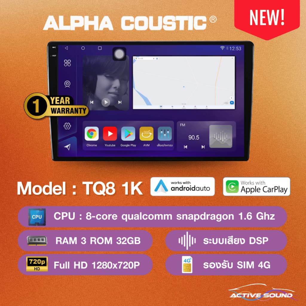 Alpha Finnix จอแอนดรอยด์ 9" ,10" Androidแท้ Ram 2 Rom 16และ32 CPU 4core จอแอนดรอยติดรถยนต์ Android รูปที่ 6