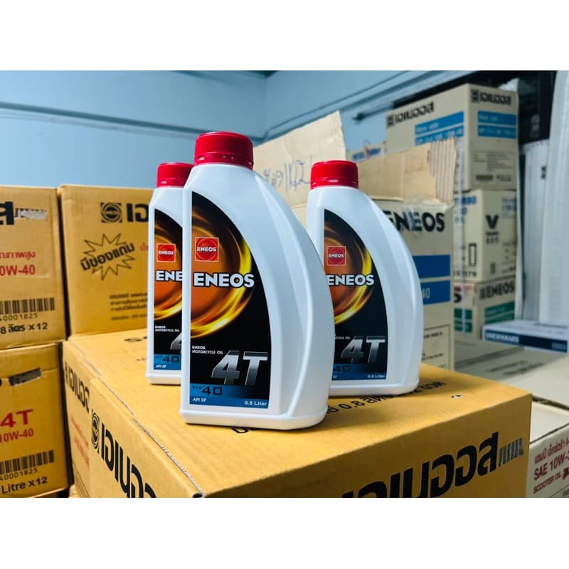 น้ำมันเครื่องมอไซค์ ENEOS 4T SAE40 JASO MA API SF ขนาด 0.8 ลิตร เกรดเดี่ยวสำหรับรถมอเตอร์ไซค์ 4 จังหวะ รูปที่ 6