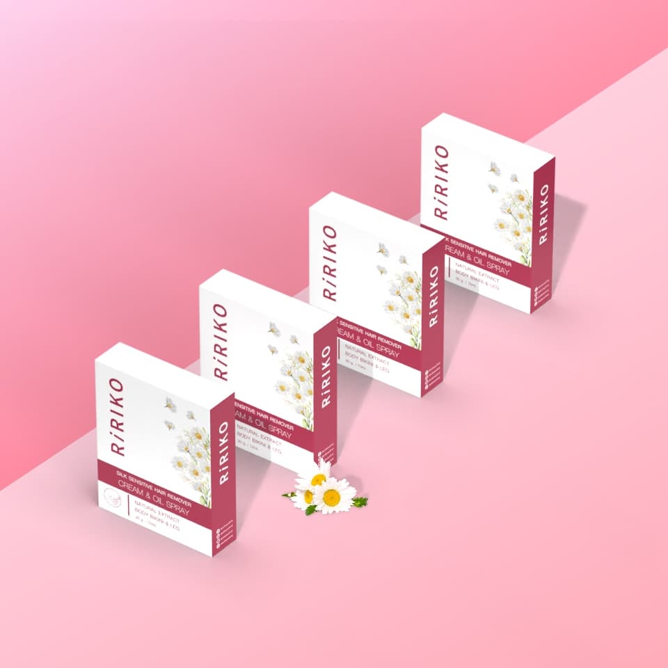 RIRIKO SILK SENSITIVE HAIR REMOVER CREAM & OIL SPRAY ผลิตภัณฑ์กำจัดขน รูปที่ 3