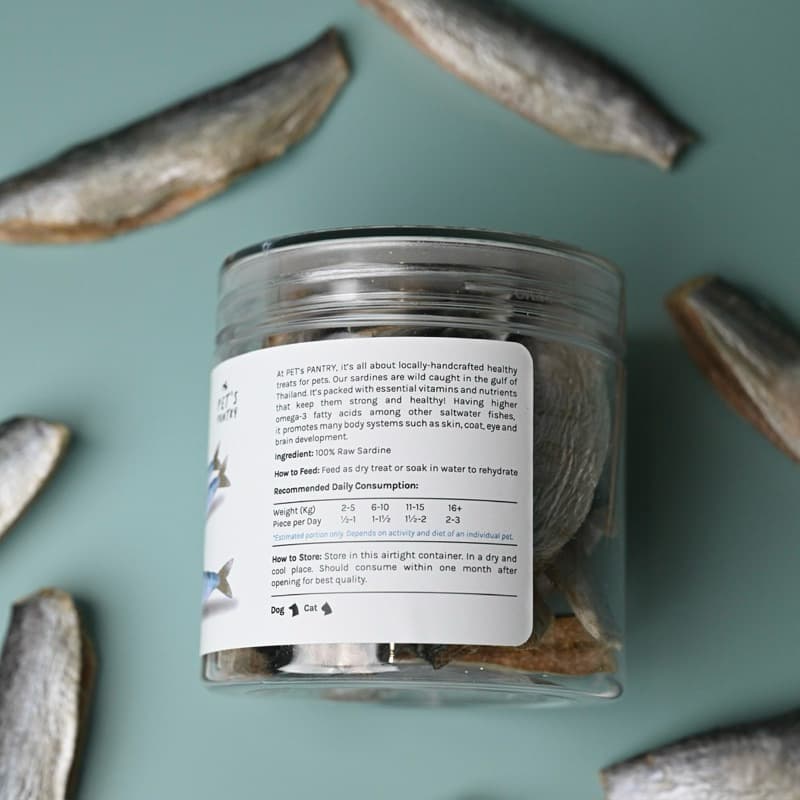 PET’s PANTRY Freeze-Dried Wild Sardine ปลาซาร์ดีนฟรีซดราย ขนมหมา ขนมแมว รูปที่ 3