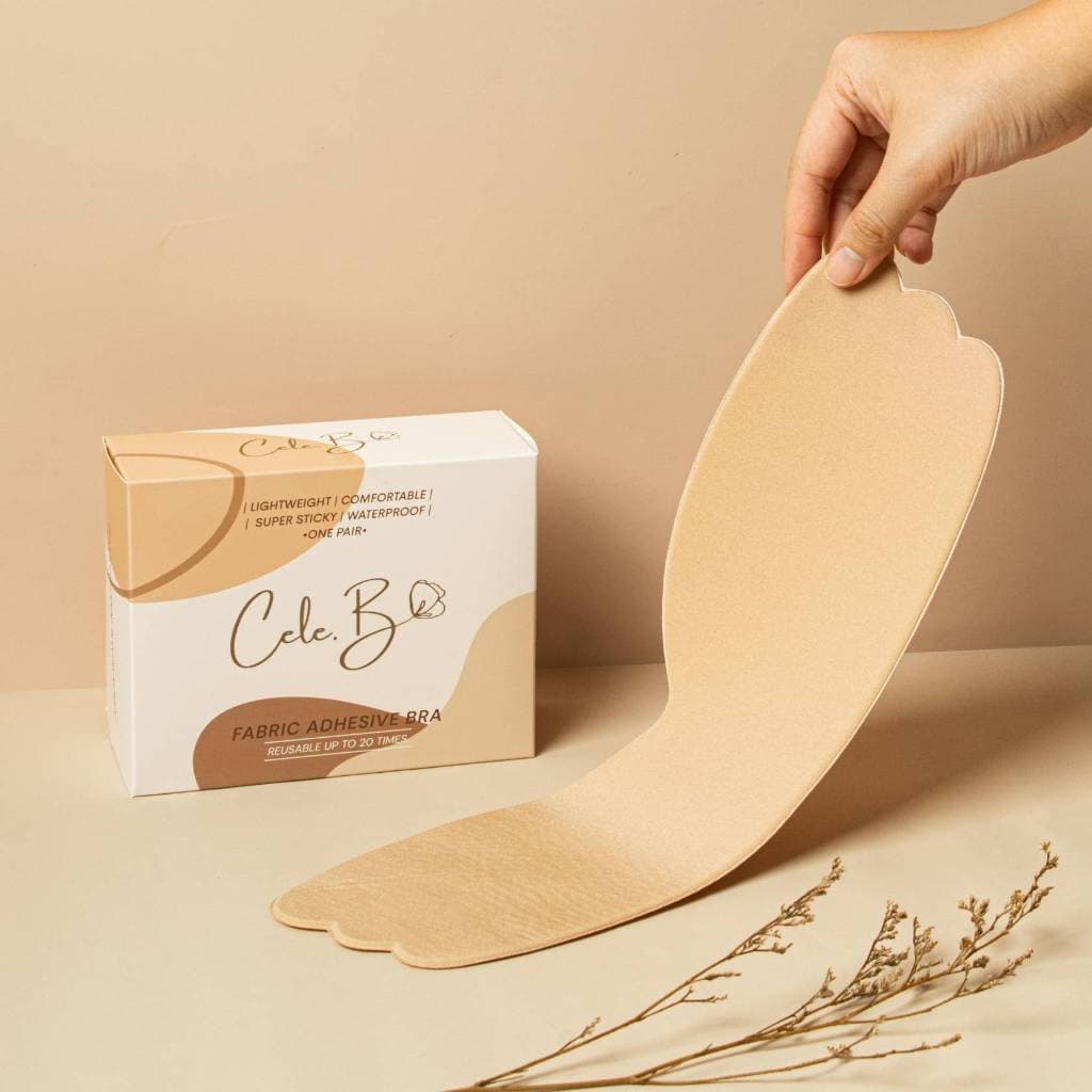 Cele.b บราแผ่นจัดทรง Single Bra pad บราอกชิด บราสาวอวบ PLUS SIZE กาวแน่น ติดทน รูปที่ 3
