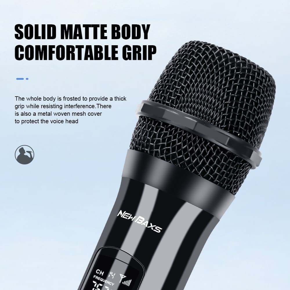 NEW BAXS ไมโครโฟนไร้สาย ไมค์ลอย 2 ไมค์ UHF wireless microphone V601/V602 เสียงชัด ไกล คาราโอเกะ โบสถ์ งานอีเว้นท์ รูปที่ 6